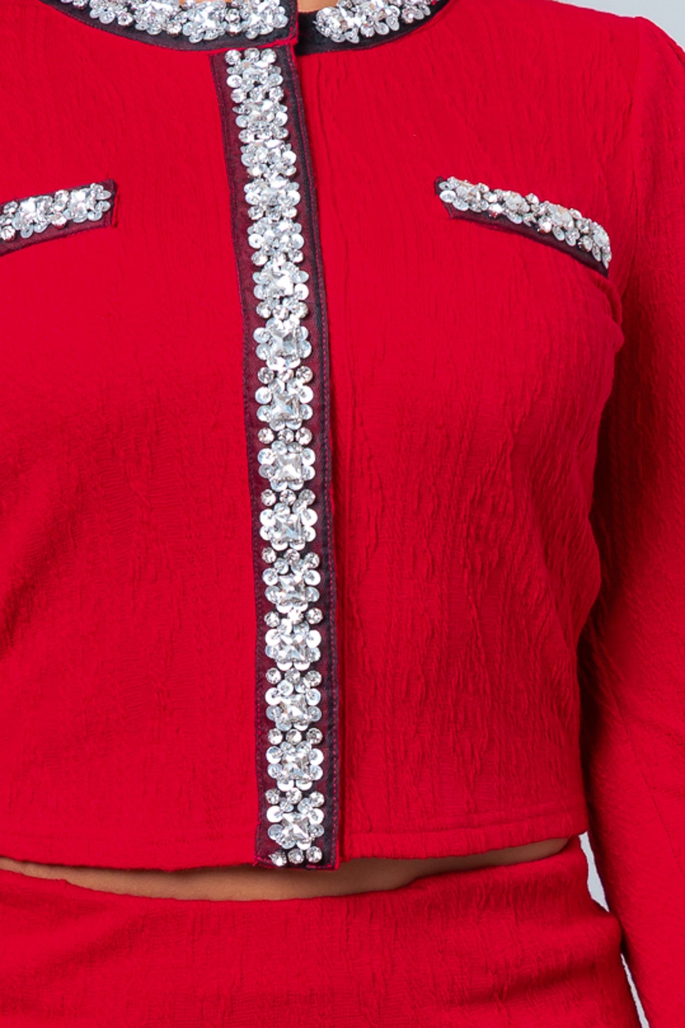 Power Move Skirt Set- Red