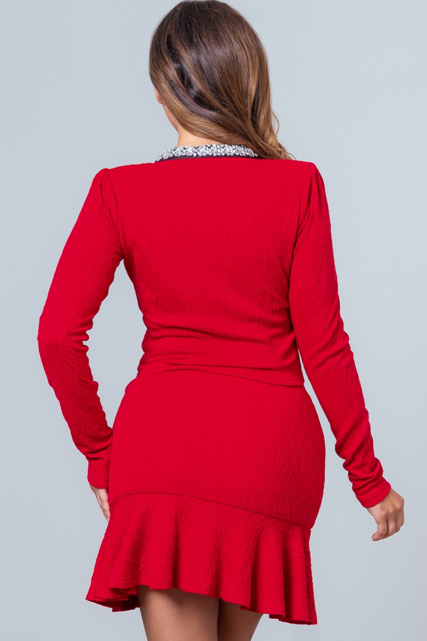 Power Move Skirt Set- Red