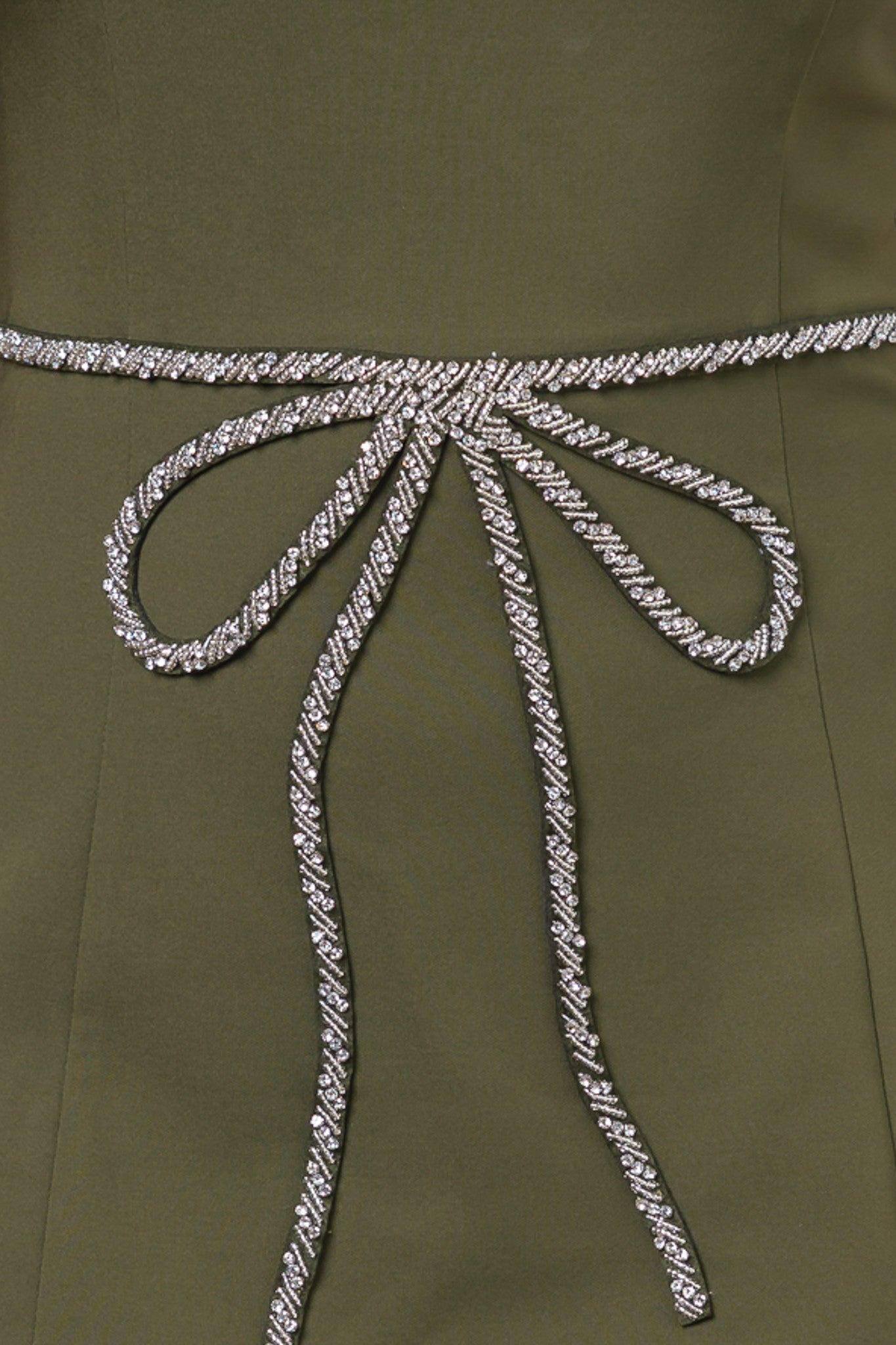 Open Invite Mini Dress- Olive