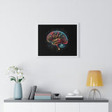 4D Brain Horizontal Framed Poster