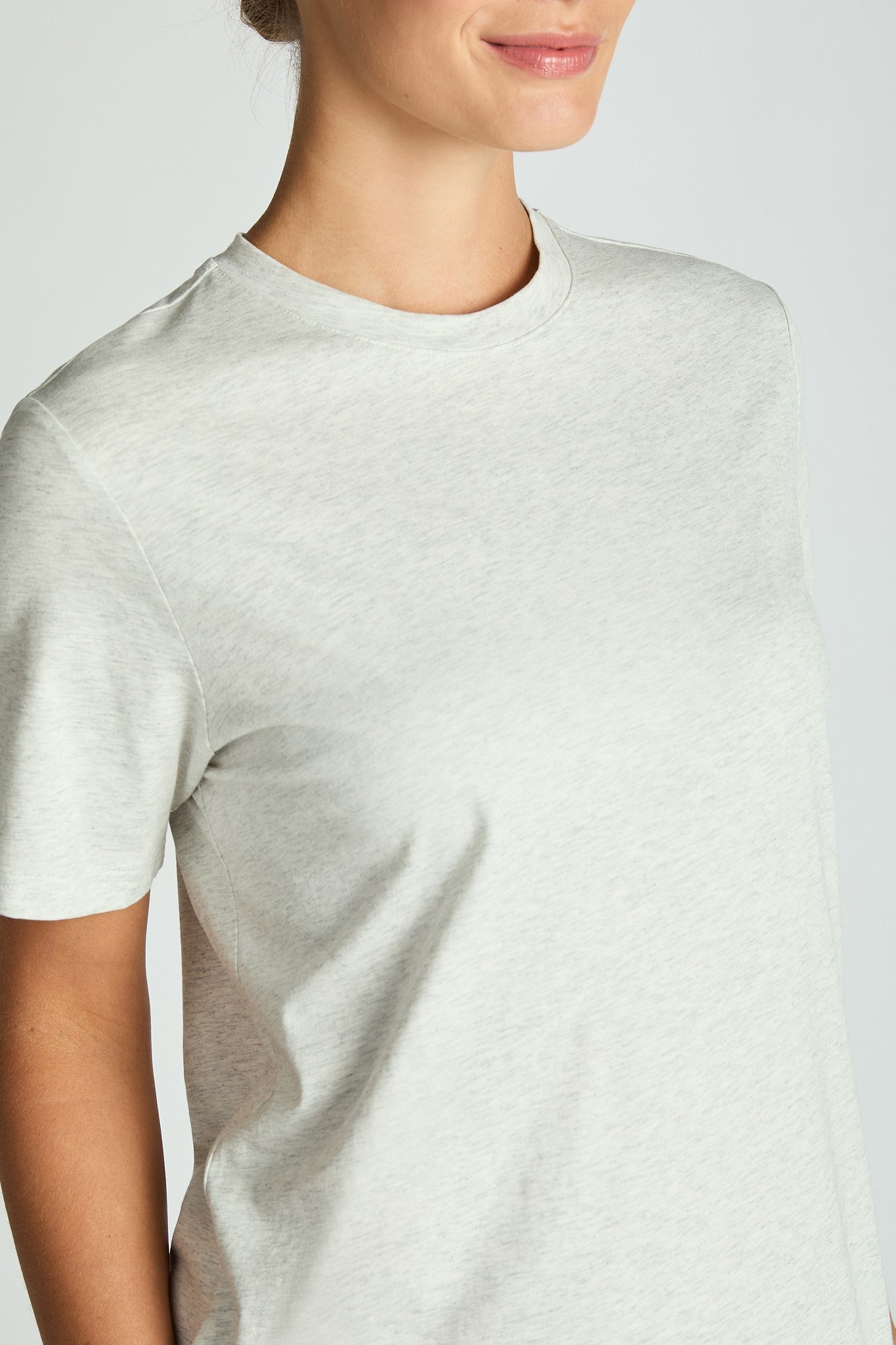 Comfort Collection: Cotton T-Shirt Midi Dress- Black/Chocolate/Grey