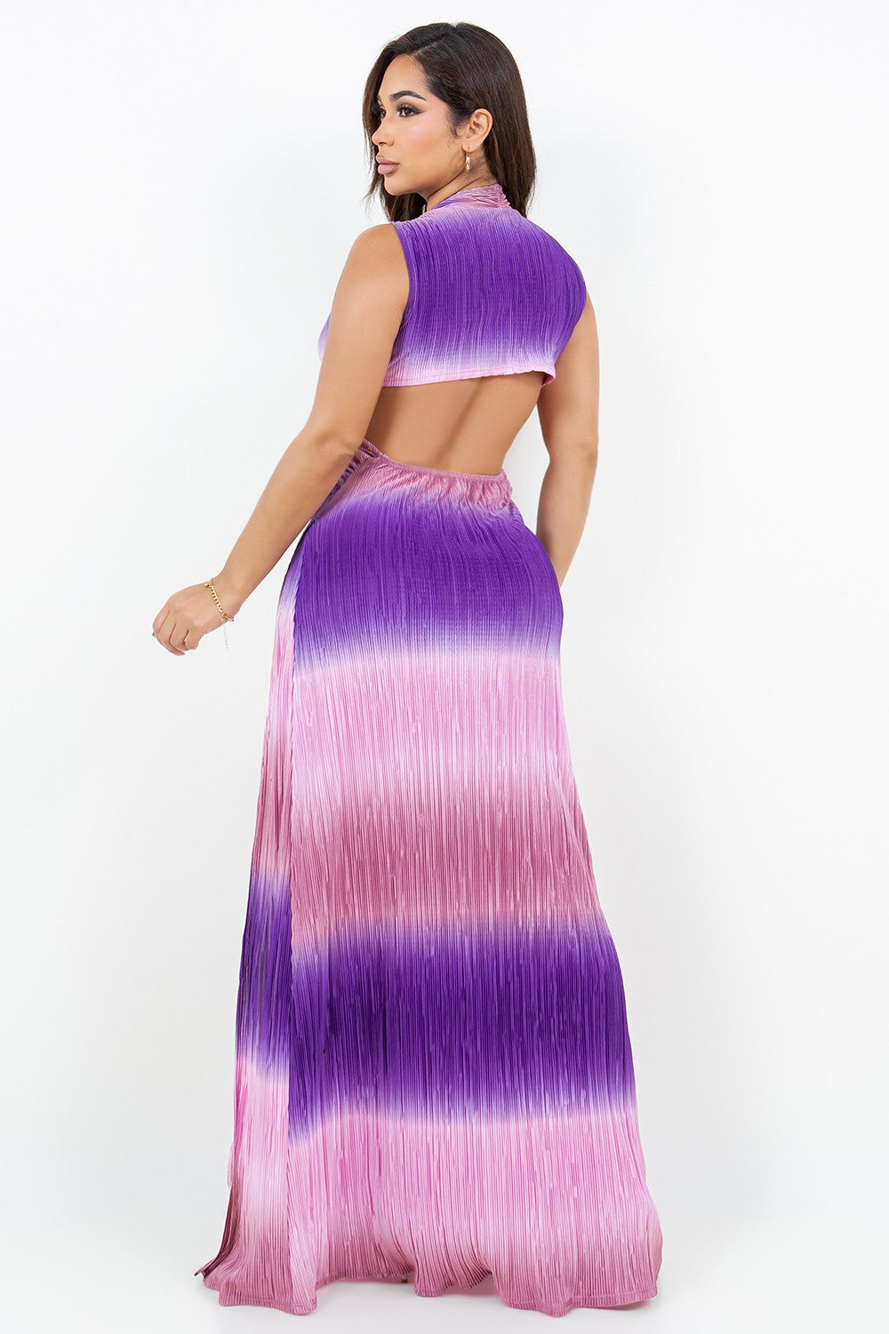 Desert Breeze Ombre Maxi Dress- Purple/Pink