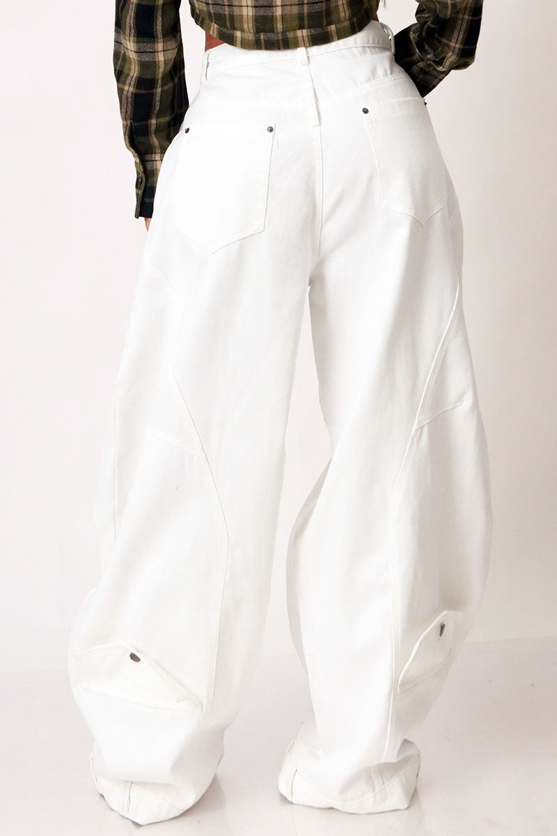 Baggy Obsession White Denim Pants