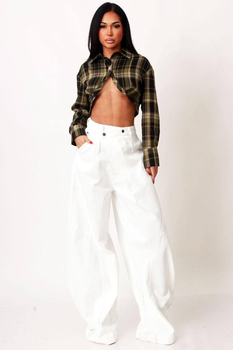Baggy Obsession White Denim Pants