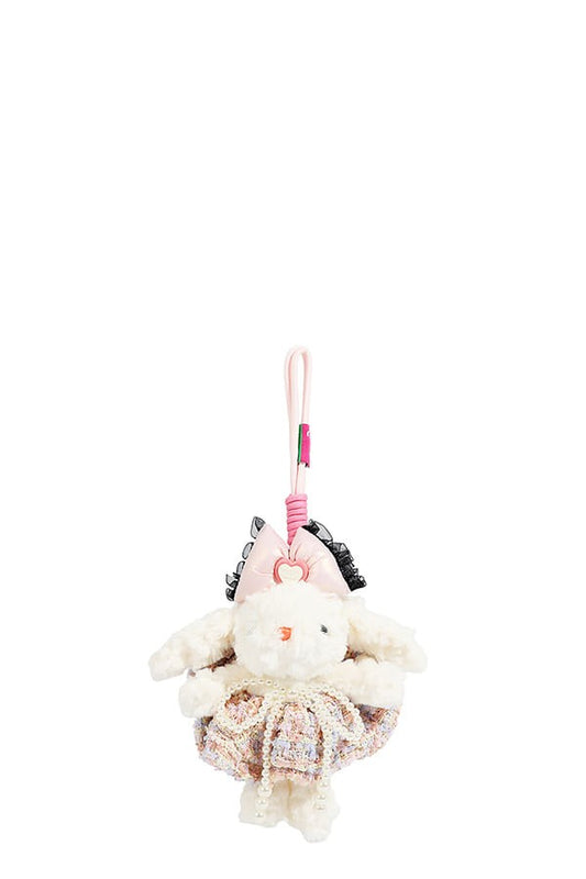 Nicole Lee USA Momo the Bunny Cotton Candy Bag Charm