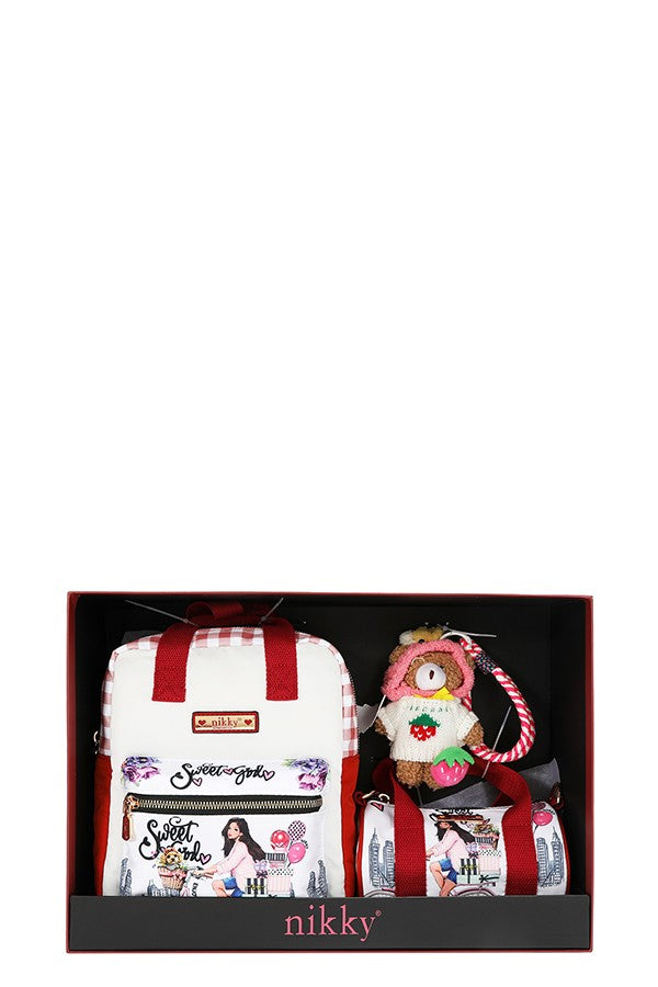 Nicole Lee USA "Sweet Girl" 3-Piece Satchel Bag Set