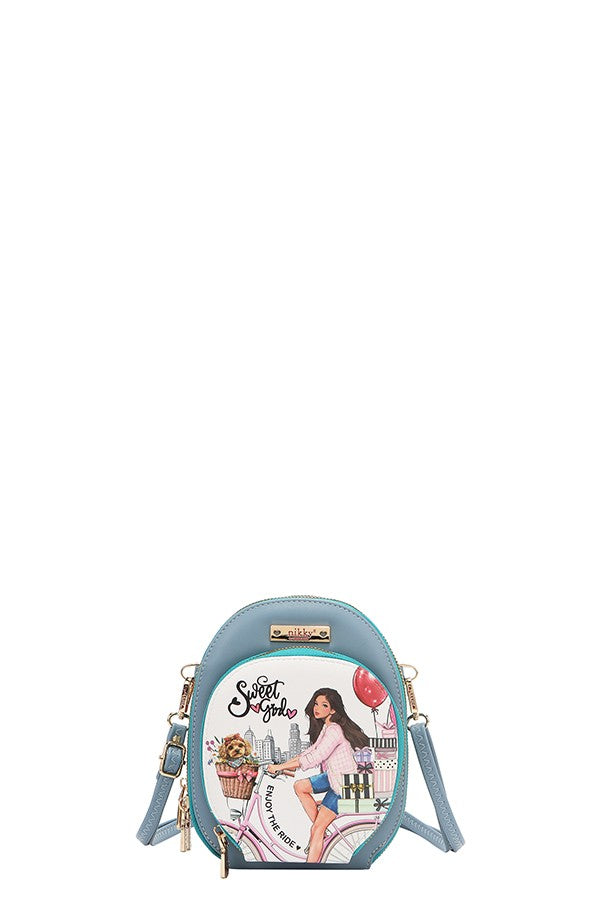 Nicole Lee USA "Sweet Girl" Nikky Multi Pocket Small Crossbody Bag