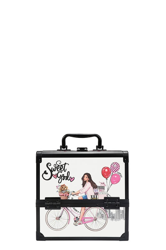 Nicole Lee USA "Sweet Girl" Multi-tear Cosmetic Organizer Case