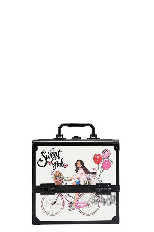 Nicole Lee USA "Sweet Girl" Multi-tear Cosmetic Organizer Case
