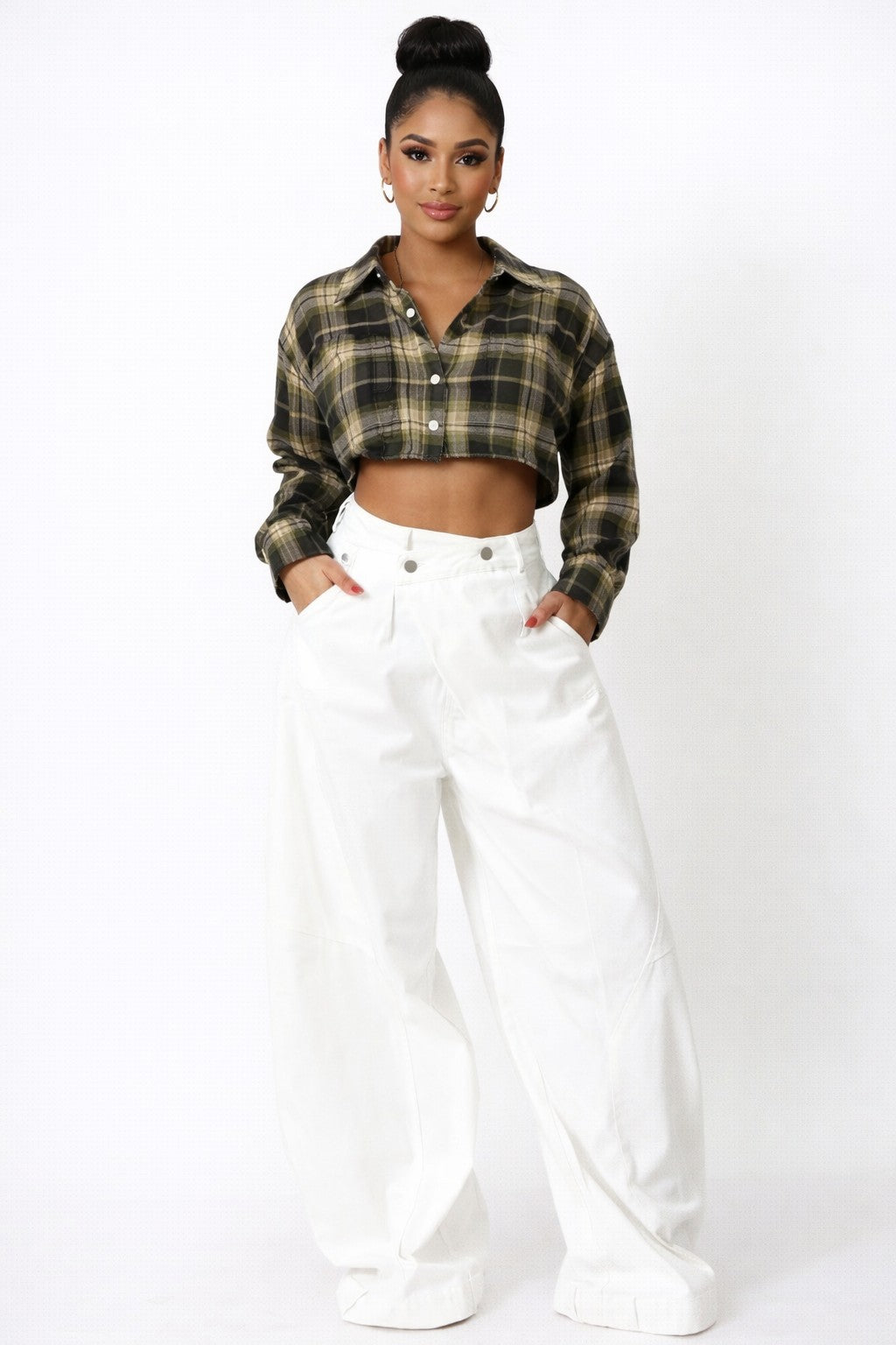 Baggy Obsession White Denim Pants