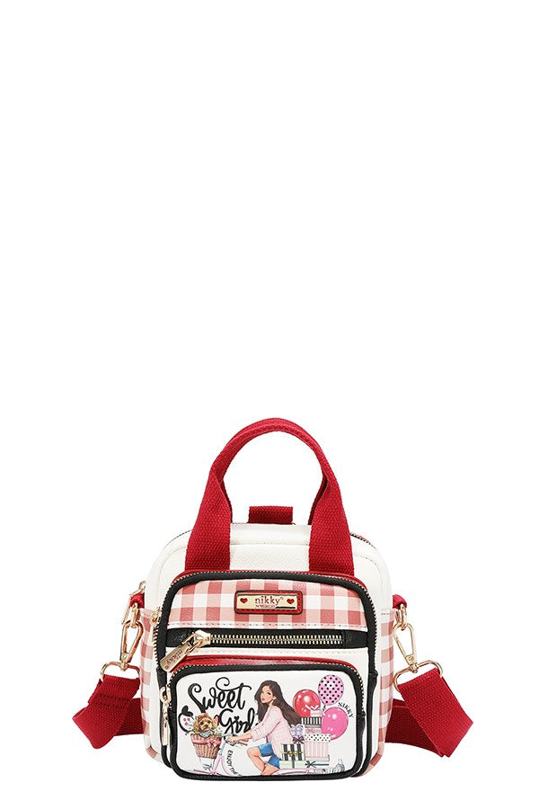 Nicole Lee USA "Sweet Girl" Convertible Mini Crossbody Tote