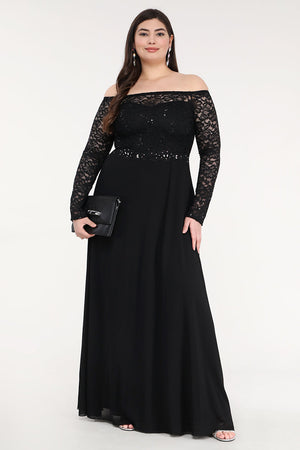 Plus Size Embellished Maxi Dress