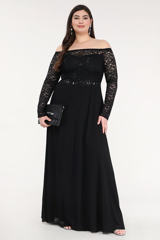 Plus Size Embellished Maxi Dress