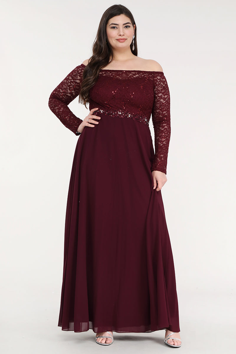 Plus Size Embellished Maxi Dress