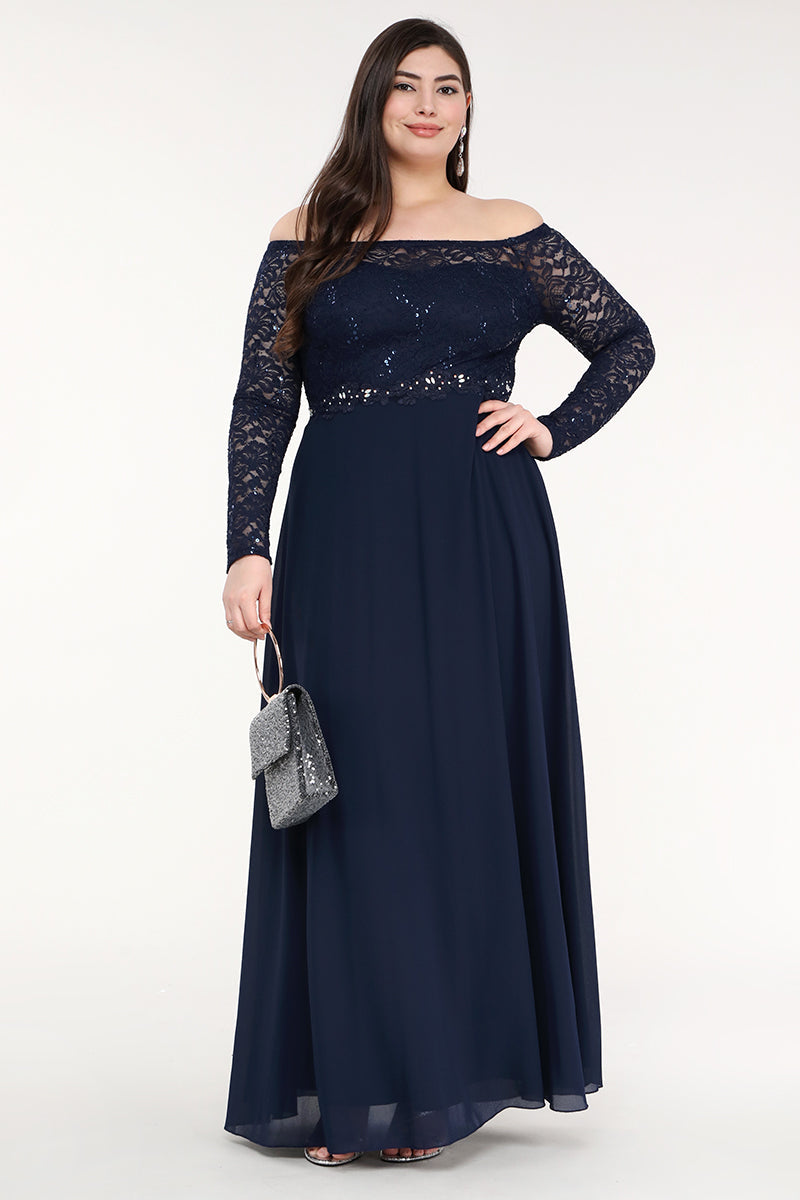 Plus Size Embellished Maxi Dress