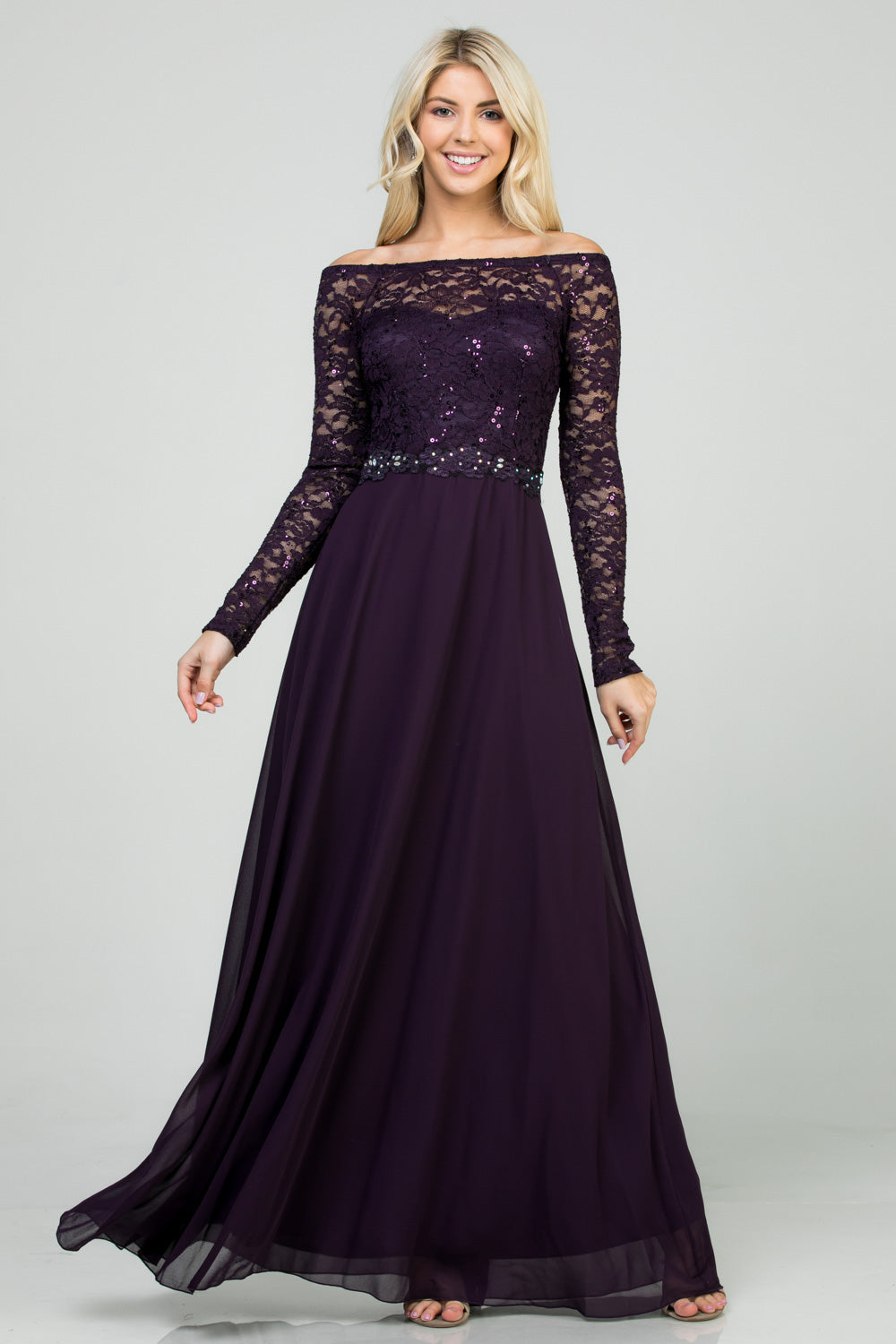Plus Size Embellished Maxi Dress