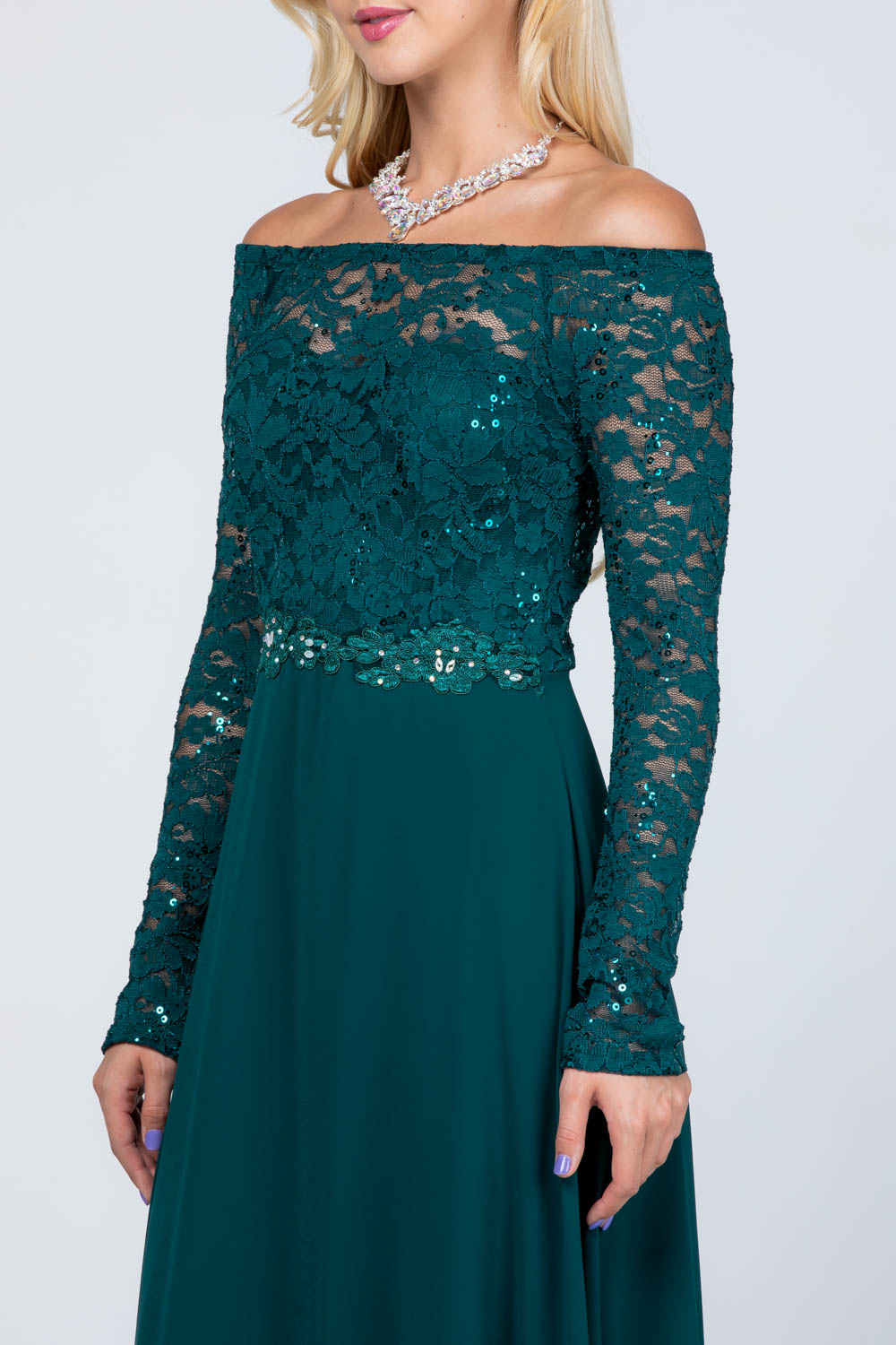 Plus Size Embellished Maxi Dress
