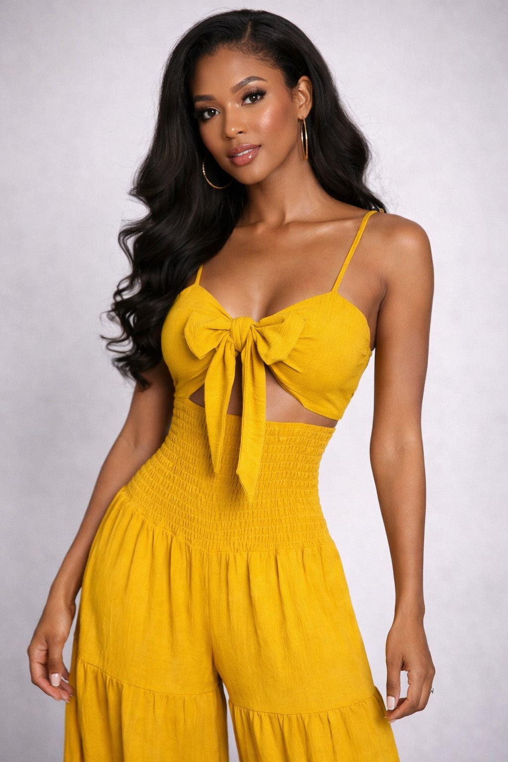Mustard Wide Leg Jumpsuit