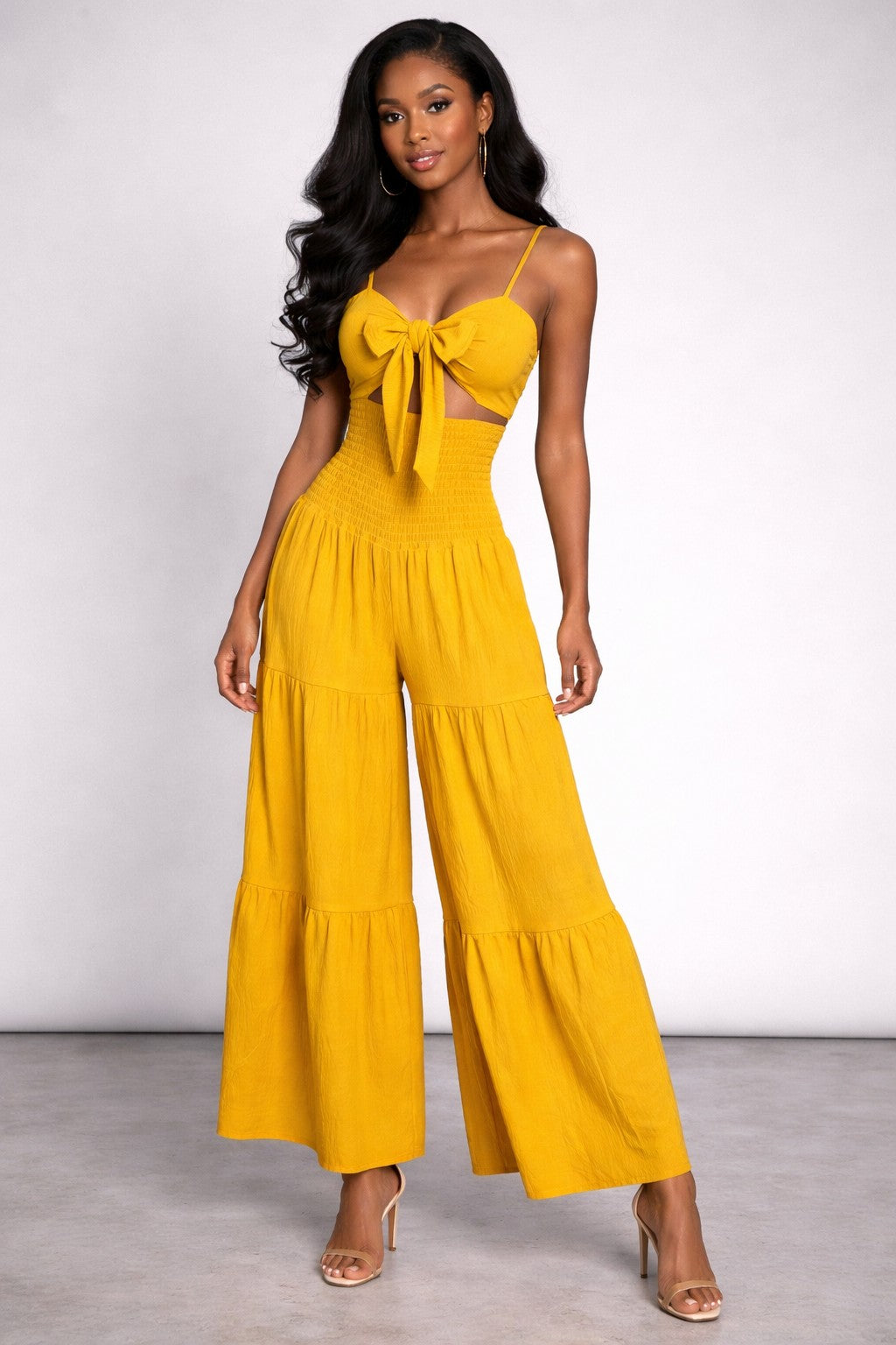 Mustard Wide Leg Jumpsuit
