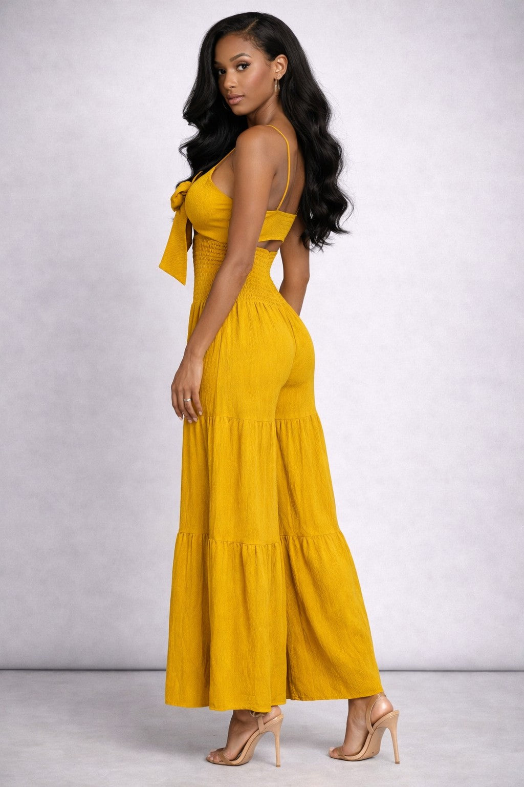 Mustard Wide Leg Jumpsuit