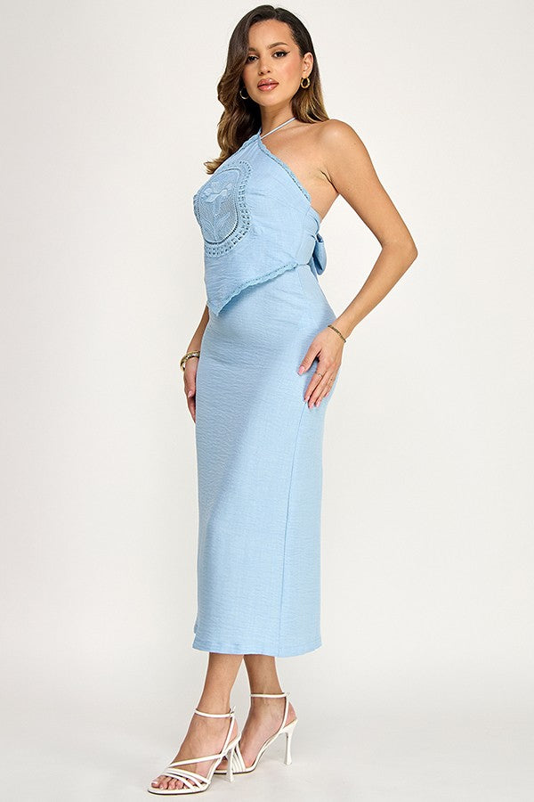 Graceful Muse Dress- Blue