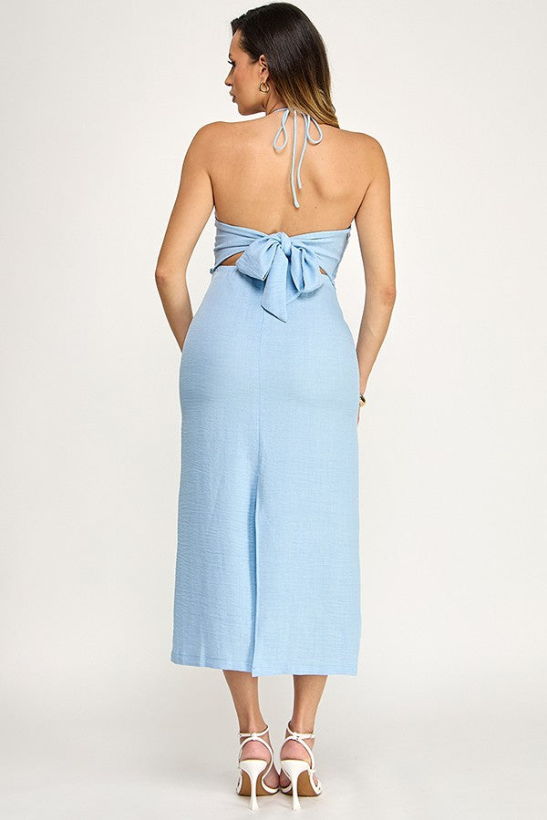 Graceful Muse Dress- Blue