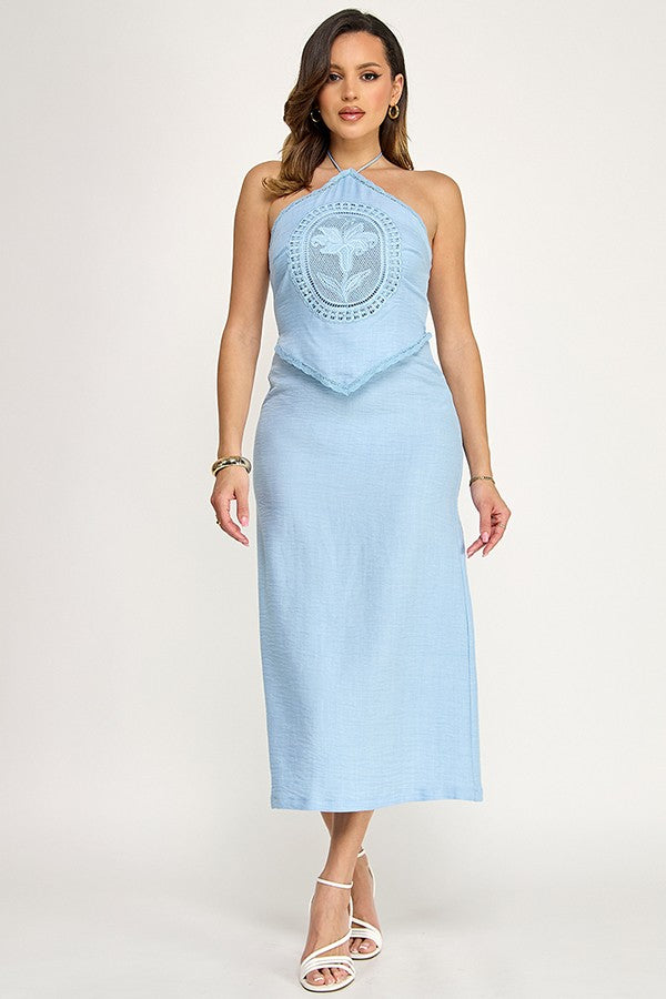 Graceful Muse Dress- Blue