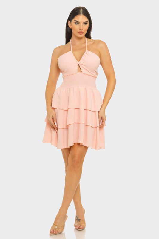 Blushing It Dress- Pink