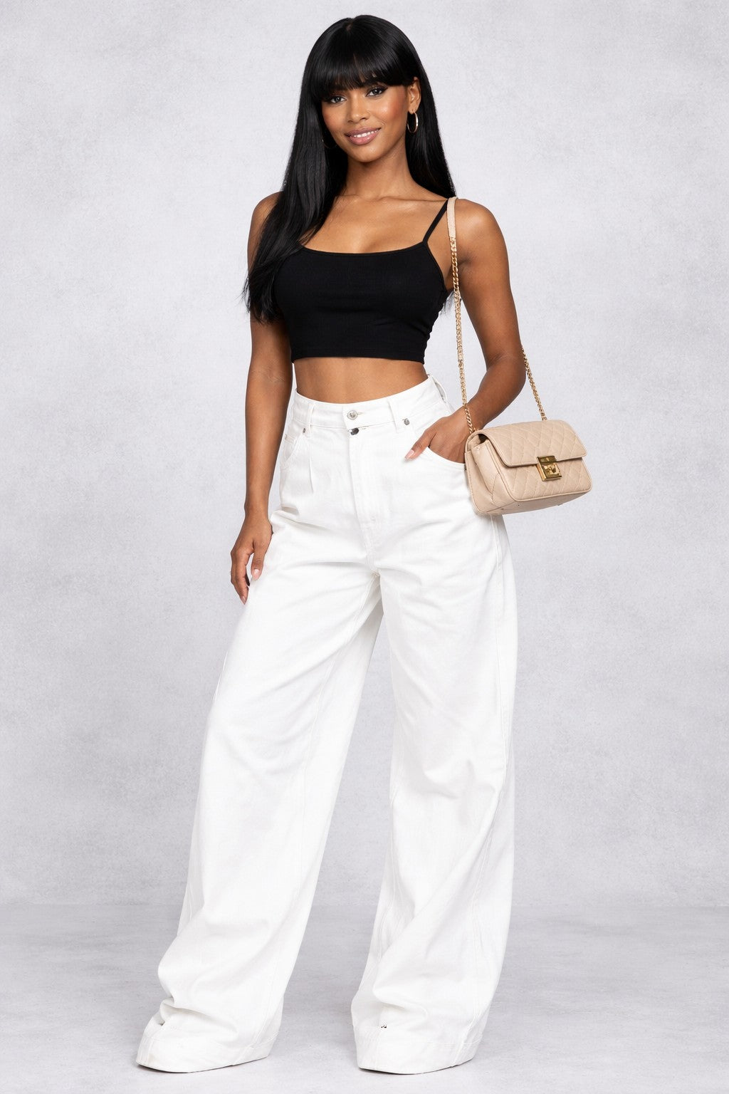 Baggy Obsession White Denim Pants