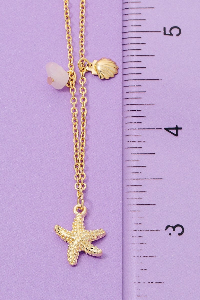 Sealife Starfish Charms Necklace