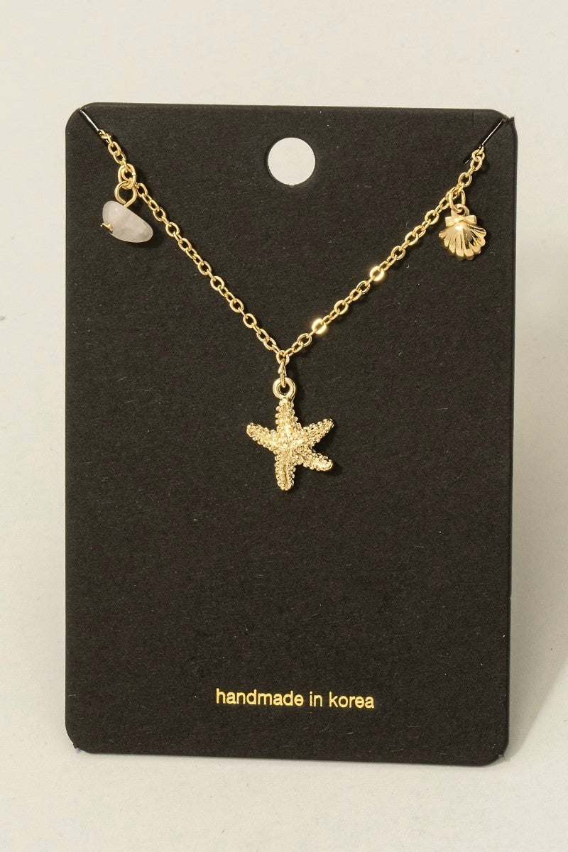 Sealife Starfish Charms Necklace