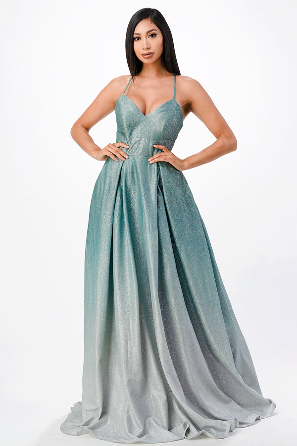 Glitter Ombre Gown