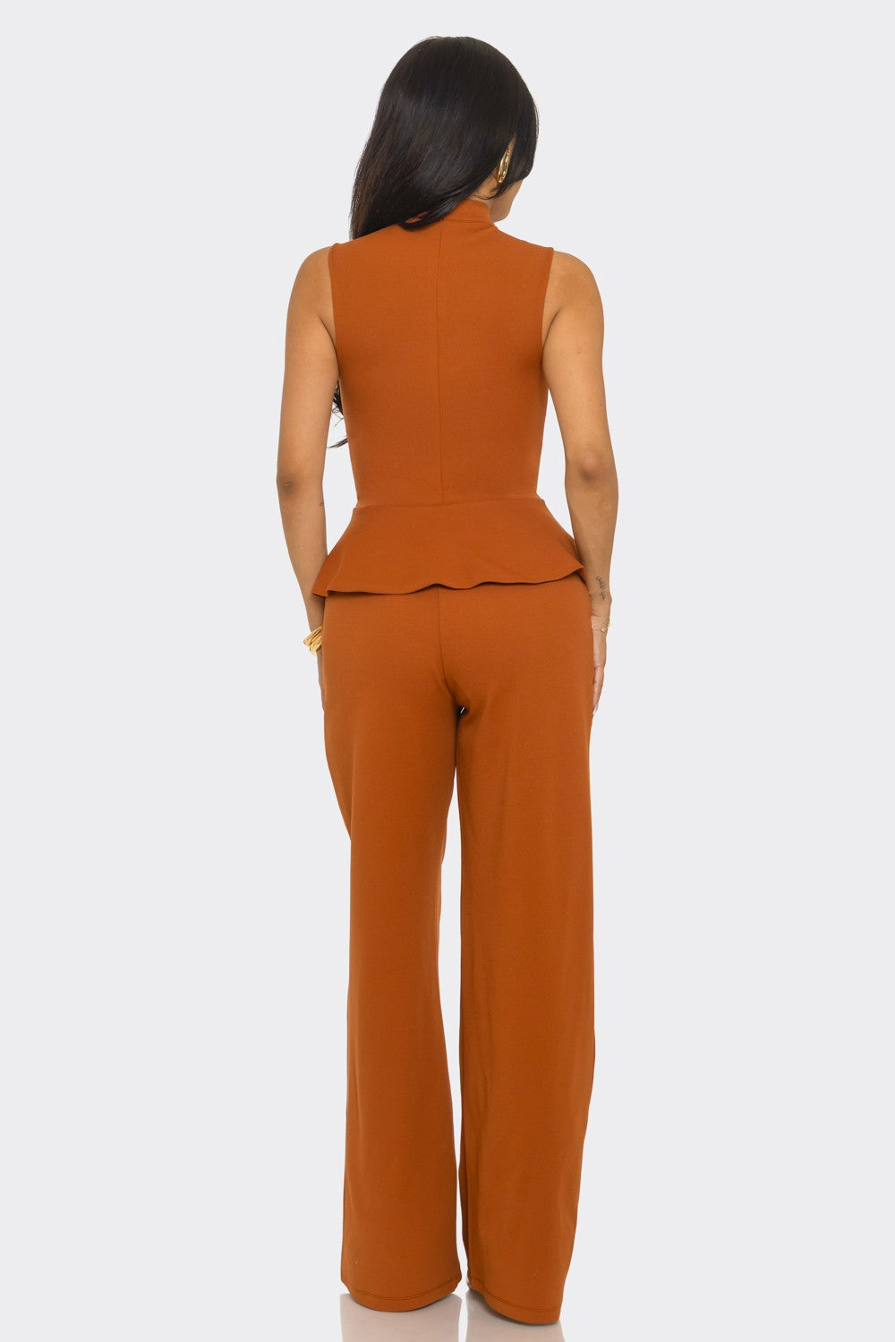 Boss Chic Pants Set- Rust