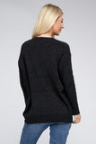 Melange Open Front Sweater Cardigan- 4 Colors