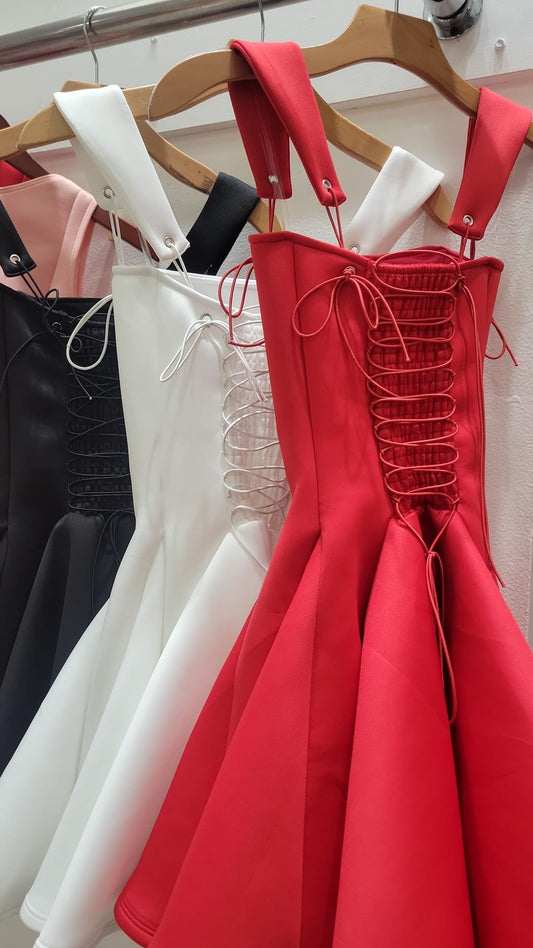 Minivestido Pixie Red Flare