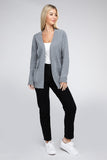 Melange Open Front Sweater Cardigan- 4 Colors