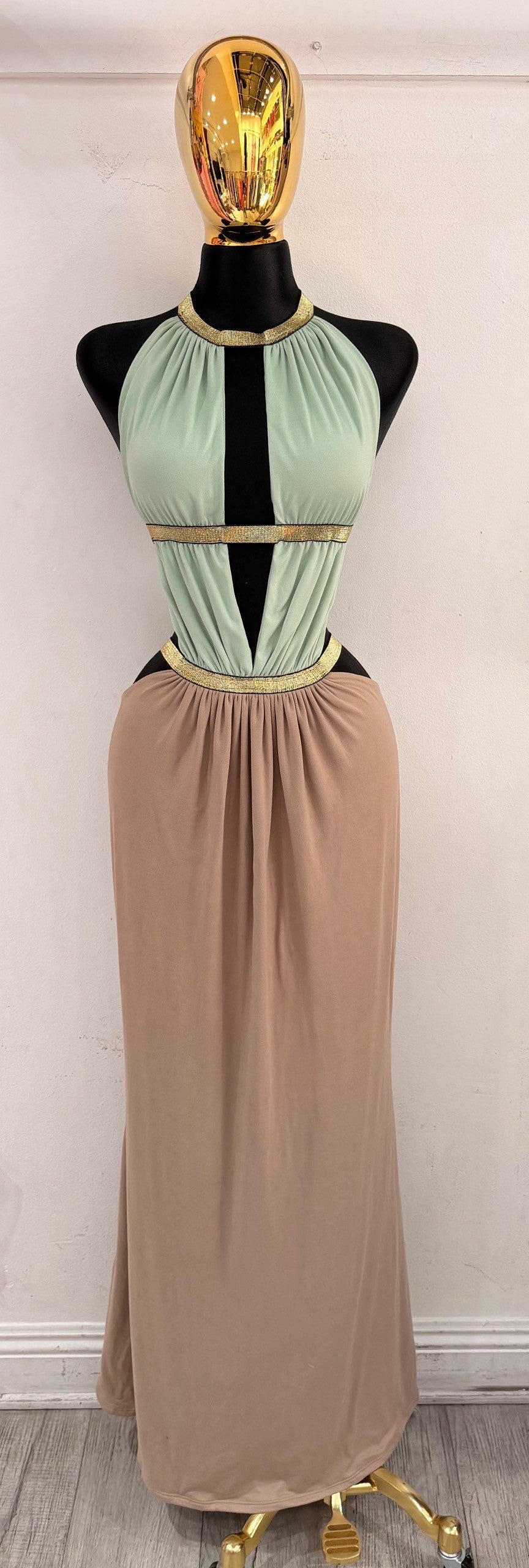 Roman Goddess Maxi Dress- Multicolored