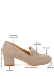 Astra Block Heel Suede Loafers- 2 Colors