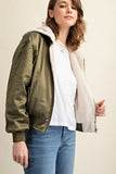 REVERSIBLE ALL WEATHER FUR LINED BOMBER JACKET-2 COLORS