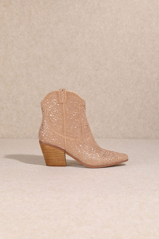 "Angel" Rhinestone Dress Boots