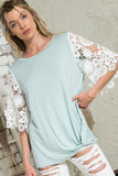 LACE SLEEVES TOP-5 COLORS