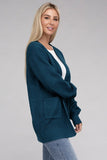 Low Gauge Waffle Open Cardigan Sweater-4 Colors