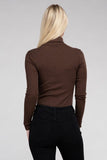 Long-Sleeve Turtleneck Bodysuit- 6 Colors
