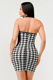 Checkmate Illusion Bandage Dress