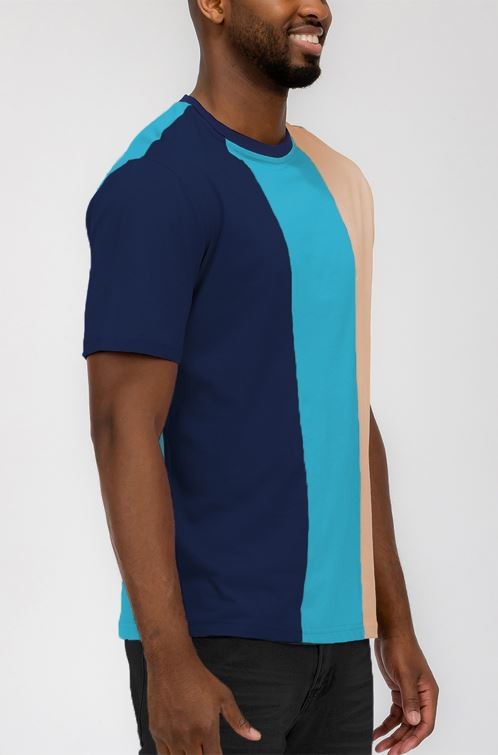 Weiv Mens Color Block T Shirt- 4 Colors