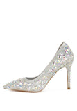 Iceout Diamante & Rhinestone Embellishments Pumps- 2 Colors