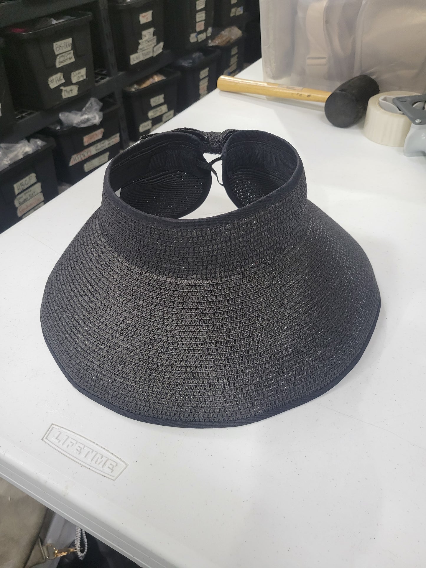 Foldable Wide Brim Bow Visor Hat