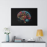 4D Brain Horizontal Framed Poster