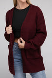 Low Gauge Waffle Open Cardigan Sweater-4 Colors