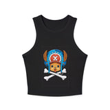 Custom Made One Piece Chopper Women's Micro Rib Racer Tank Top- 4 Colors